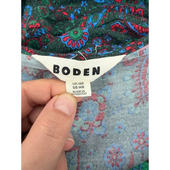 Boden Camille Jersey Midi Dress paisley floral print - Picture 7 of 8